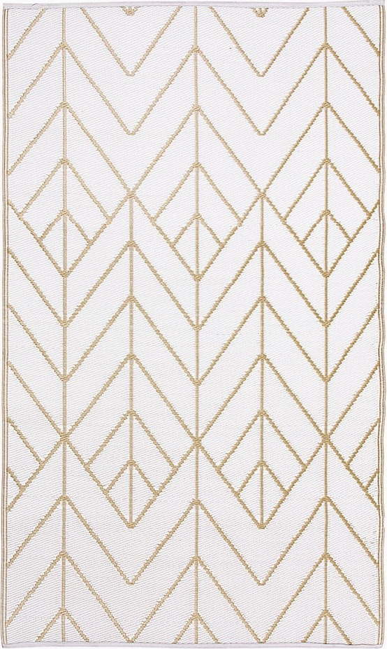 Béžovo-zlatý oboustranný venkovní koberec z recyklovaného plastu Fab Hab Sydney
