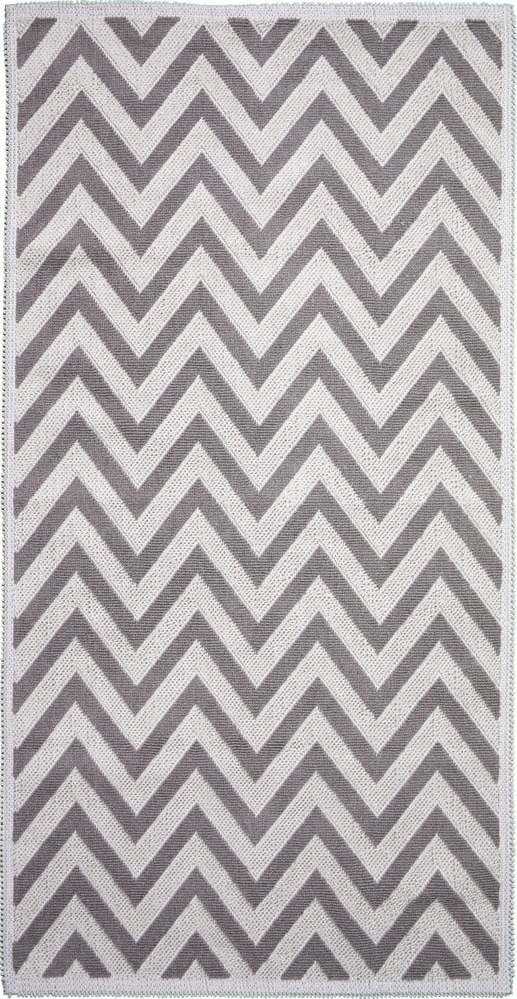 Béžový bavlněný koberec Vitaus Zikzak