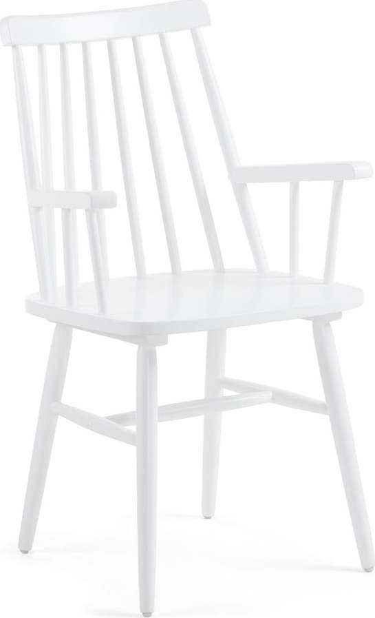 Bílá jídelní židle ze dřeva kaučukovníku Kave Home Kristie Kave Home