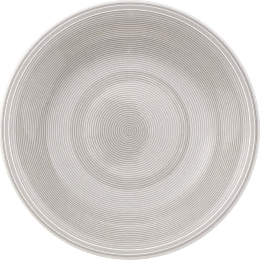 Bílo-šedý porcelánový hluboký talíř Villeroy & Boch Like Color Loop