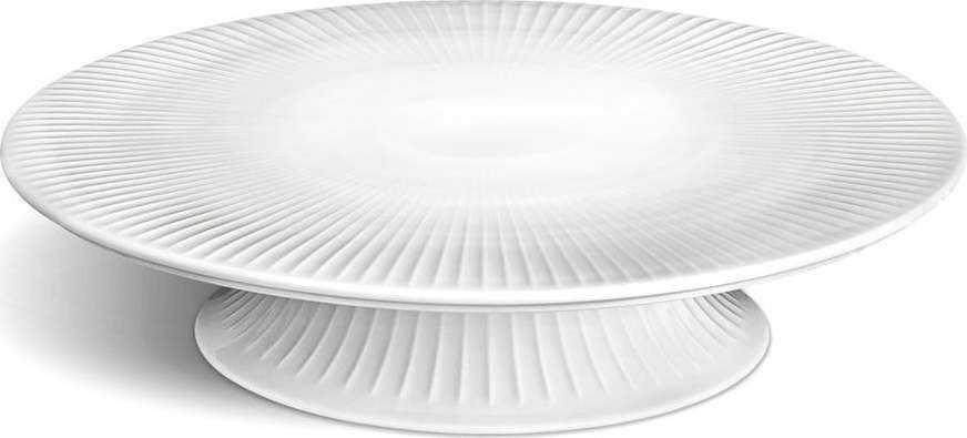 Bílý porcelánový podnos na dort Kähler Design Hammershoi Cake Dish
