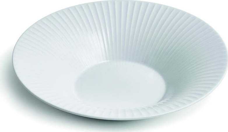 Bílý porcelánový polévkový talíř Kähler Design Hammershoi