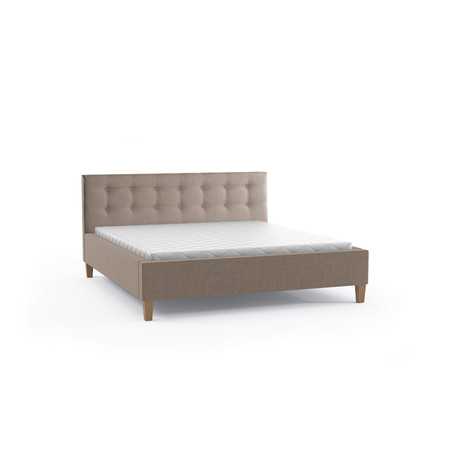 Čalouněná postel DAVID rozměr 120x200 cm Béžová TT-FURNITURE