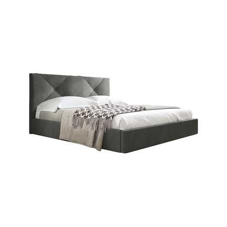 Čalouněná postel KARINO rozměr 120x200 cm Tmavě šedá TT-FURNITURE
