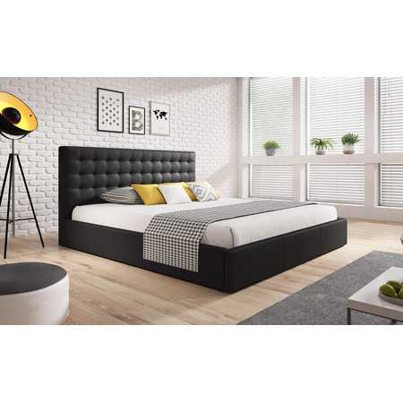 Čalouněná postel VERO rozměr 120x200 cm Černá TT-FURNITURE