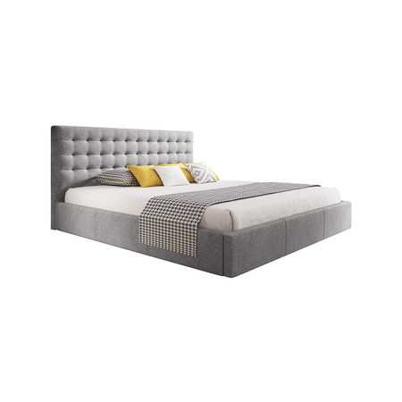 Čalouněná postel VERO rozměr 120x200 cm Světle šedá TT-FURNITURE