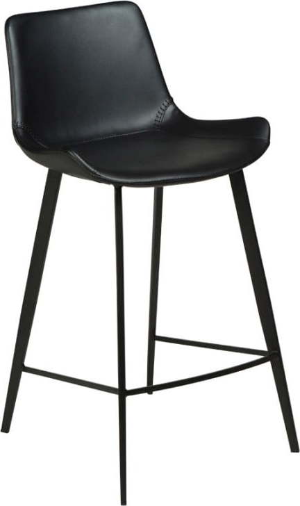 Černá koženková barová židle DAN-FORM Denmark Hype ​​​​​DAN-FORM Denmark