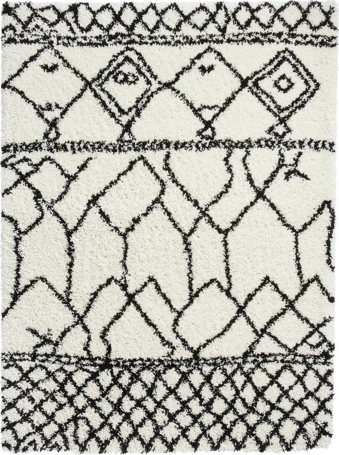 Černo-bílý koberec Think Rugs Scandi Berber