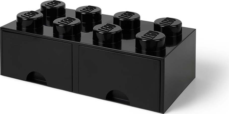 Černý úložný box se dvěma šuplíky LEGO® LEGO
