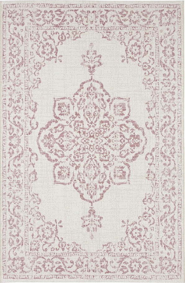 Červeno-krémový venkovní koberec NORTHRUGS Tilos