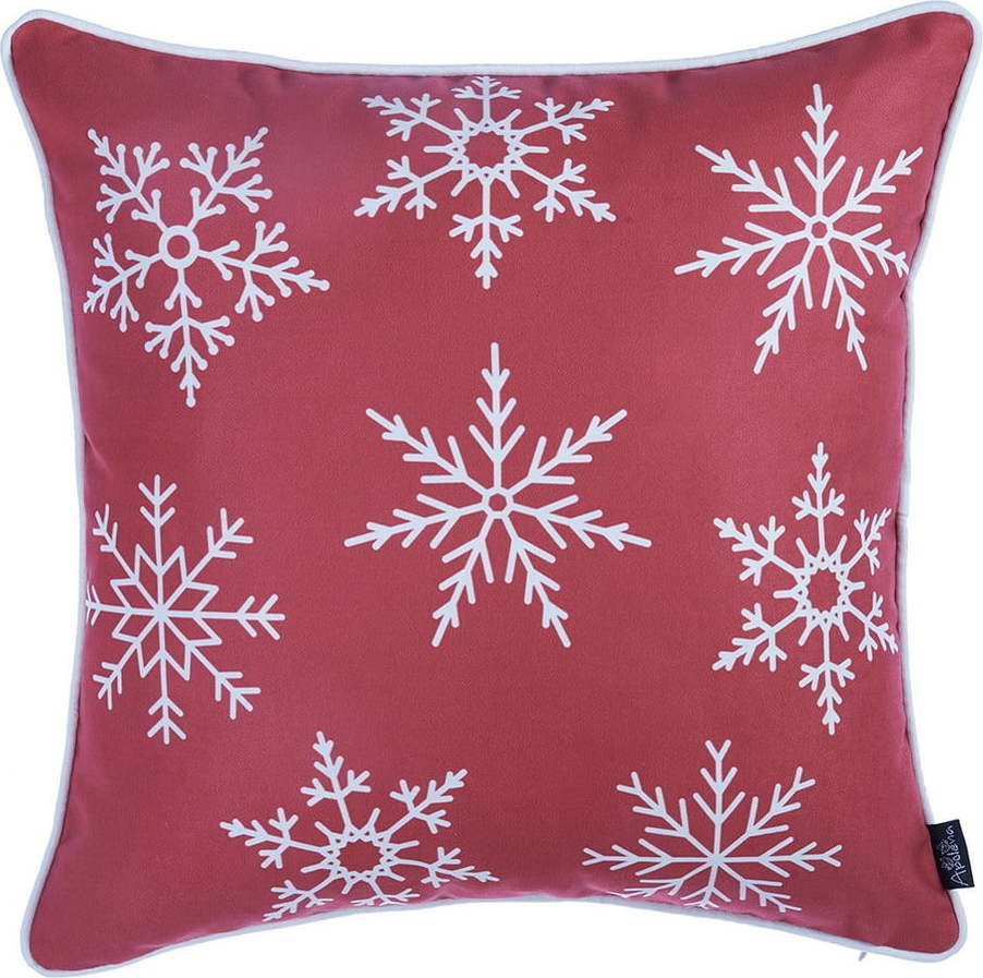 Červený povlak na polštář s vánočním motivem Mike & Co. NEW YORK Honey Snow