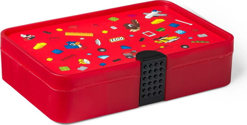 Červený úložný box s přihrádkami LEGO® Iconic LEGO