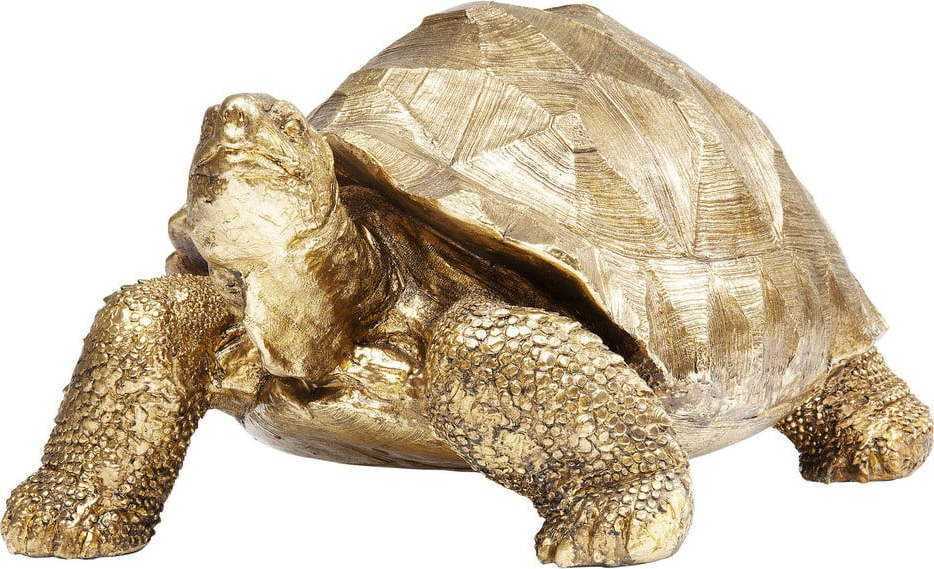 Dekorativní soška želvy ve zlaté barvě Kare Design Turtle Kare Design