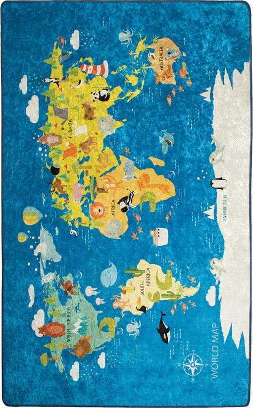 Dětský koberec World Map