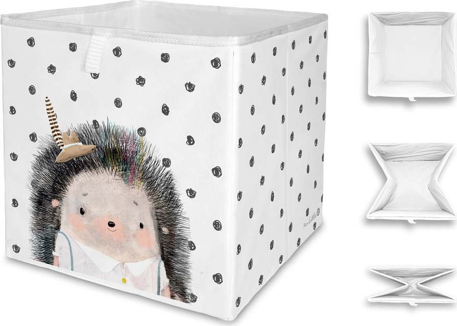Dětský úložný box Mr. Little Fox Hedgehog Boy Butter Kings