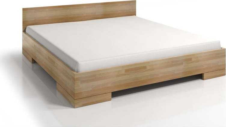 Dvoulůžková postel z bukového dřeva s úložným prostorem SKANDICA Spectrum Maxi