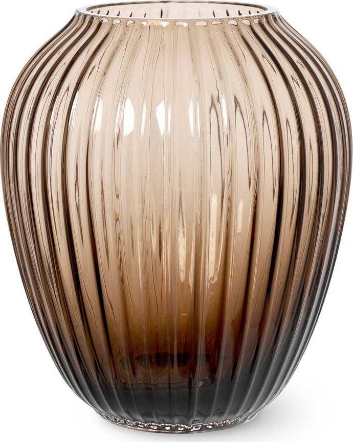Hnědá skleněná váza Kähler Design Hammershøi