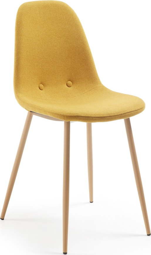 Hořčicově žlutá jídelní židle Kave Home Lissy Kave Home