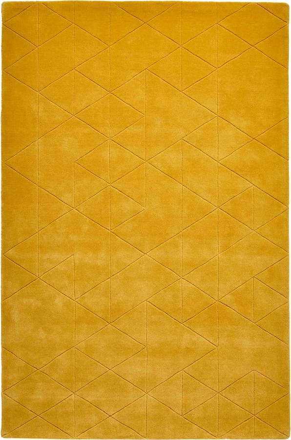 Hořčicově žlutý vlněný koberec Think Rugs Kasbah