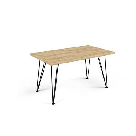 Jídelní stůl SONIA 120 cm - dub artisan/černá SZAFFETO
