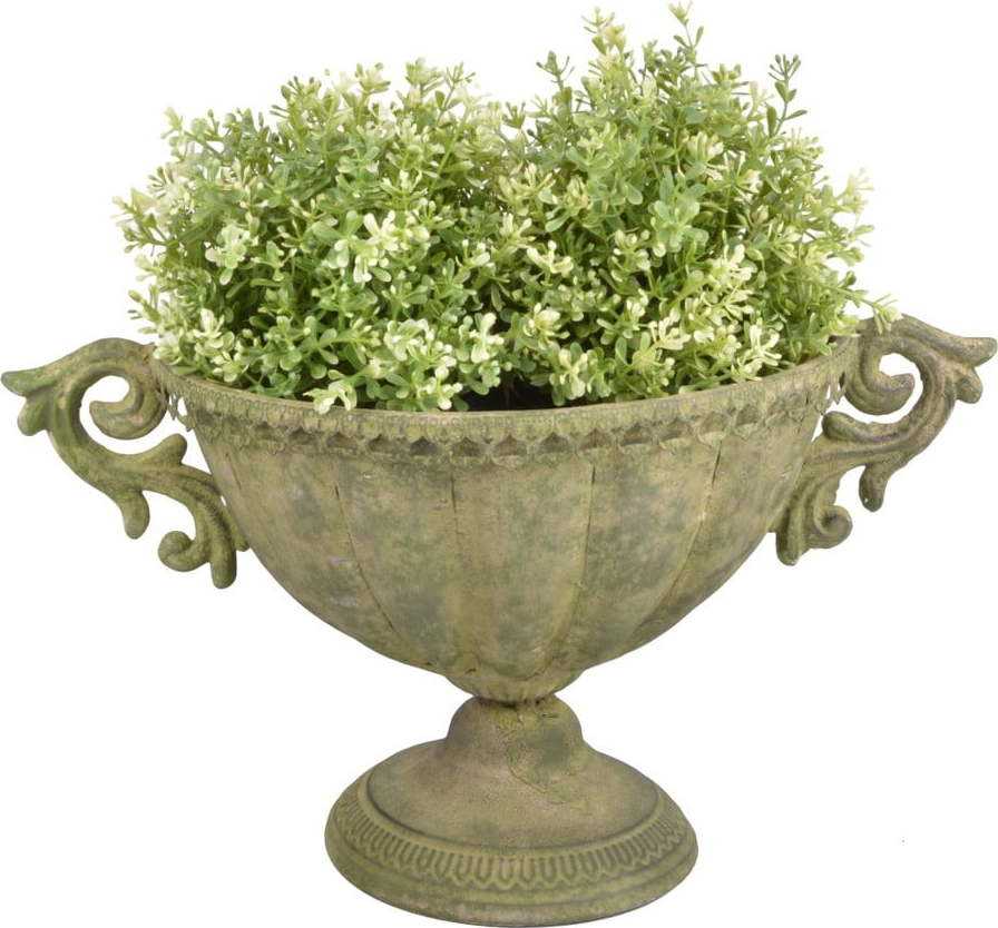 Kovová široká váza na květiny Esschert Design Esschert Design
