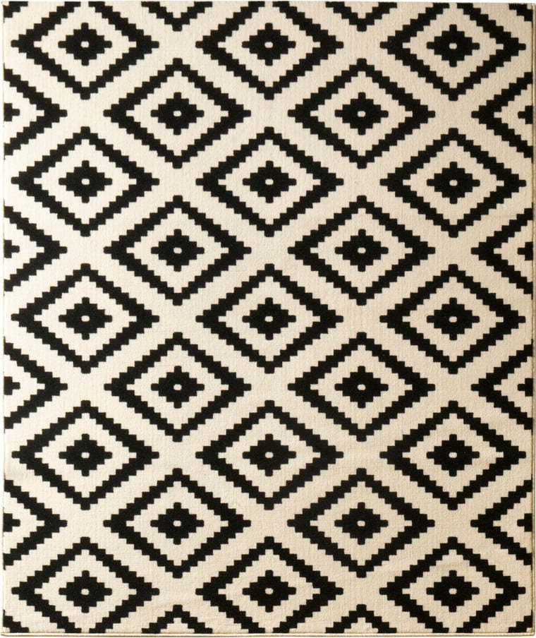 Krémovo-černý koberec Hanse Home Hamla Diamond