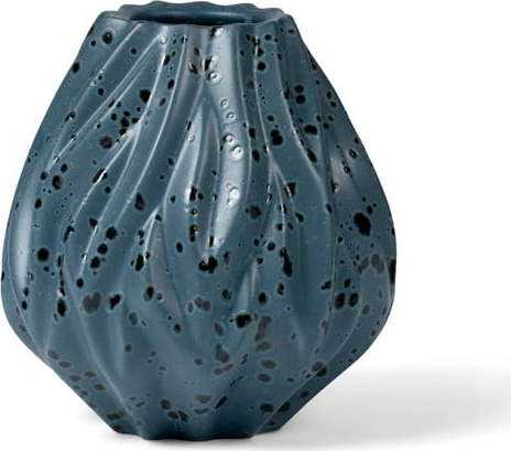 Modrá porcelánová váza Morsø Flame