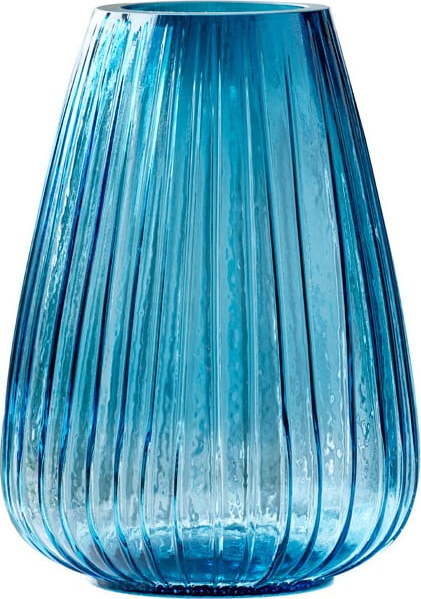 Modrá skleněná váza Bitz Kusintha