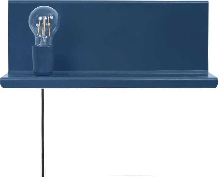 Modré nástěnné svítidlo s poličkou Homemania Decor Shelfie2 Homemania Decor