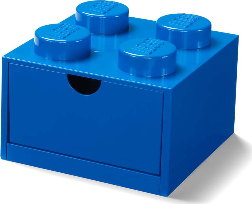 Modrý stolní box se zásuvkou LEGO®