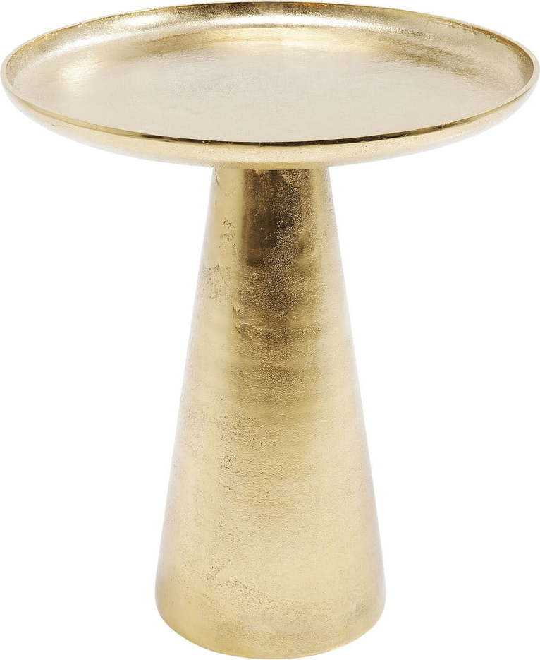 Odkládací stolek ve zlaté barvě Kare Design Plateau Uno