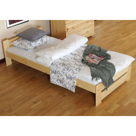 Postel NIWA 90x200cm z masivu borovice Olše MAGNAT