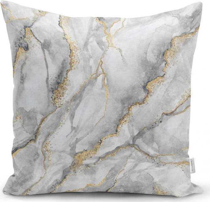 Povlak na polštář Minimalist Cushion Covers Marble With Hint Of Gold