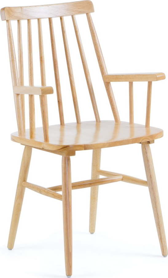 Přírodní jídelní židle ze dřeva kaučukovníku Kave Home Kristie Kave Home