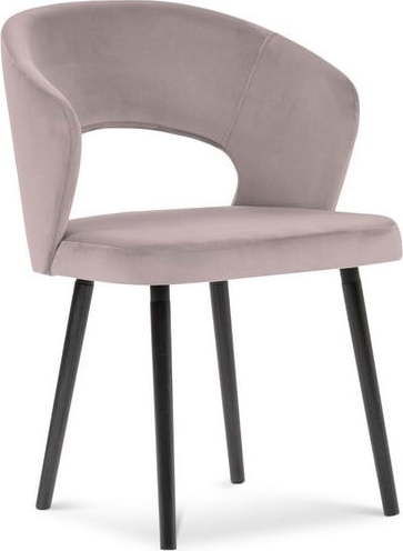 Půdrově růžová jídelní židle se sametovým potahem Windsor & Co Sofas Elpis Windsor & Co Sofas