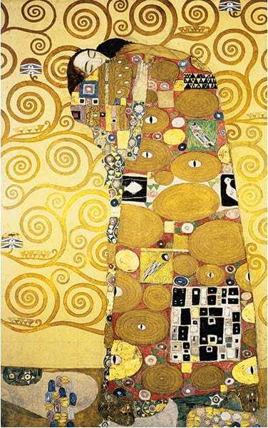 Reprodukce obrazu Gustav Klimt Fulfillment
