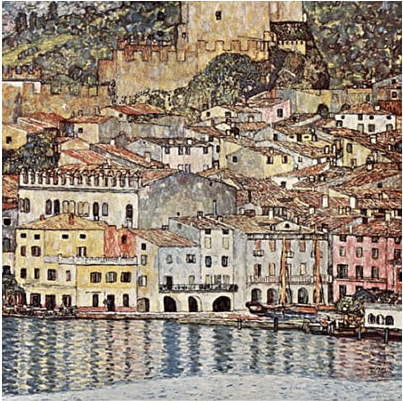 Reprodukce obrazu Gustav Klimt - Malcesine on Lake Garda