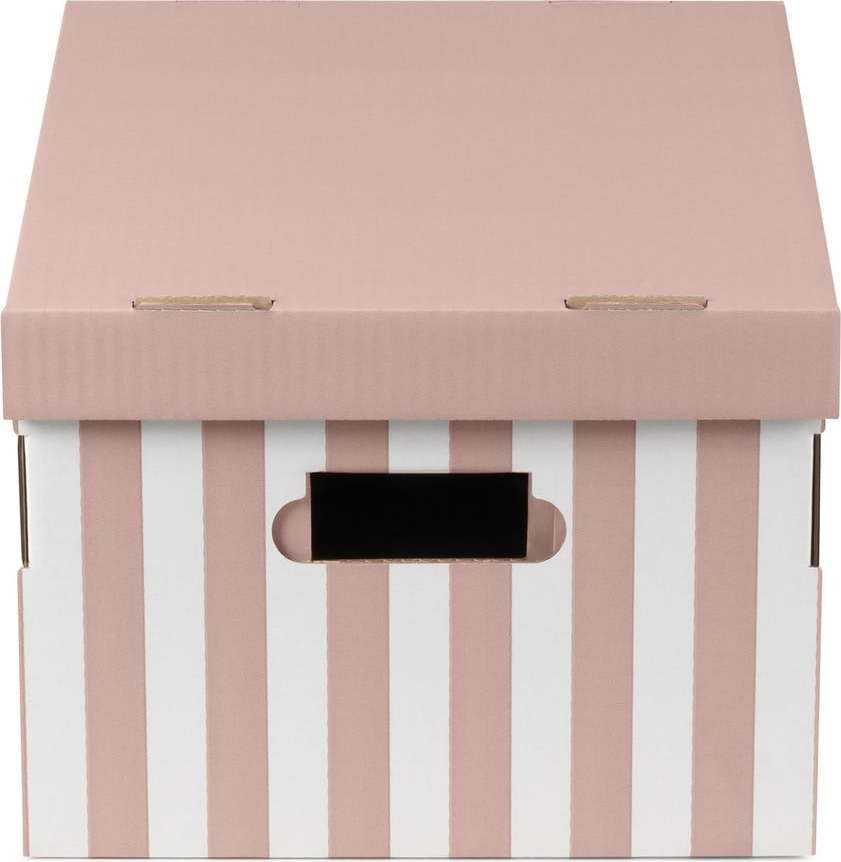 Růžový úložný box Compactor