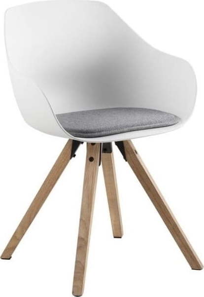 Sada 2 bílých jídelních židlí s nohami z kaučukového dřeva Actona Tina Actona