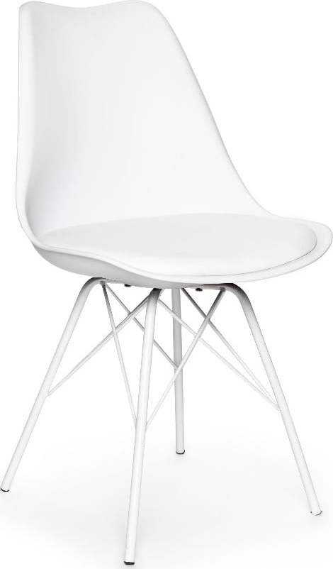 Sada 2 bílých židlí s bílým podnožím z kovu Bonami Essentials Eco Bonami Essentials