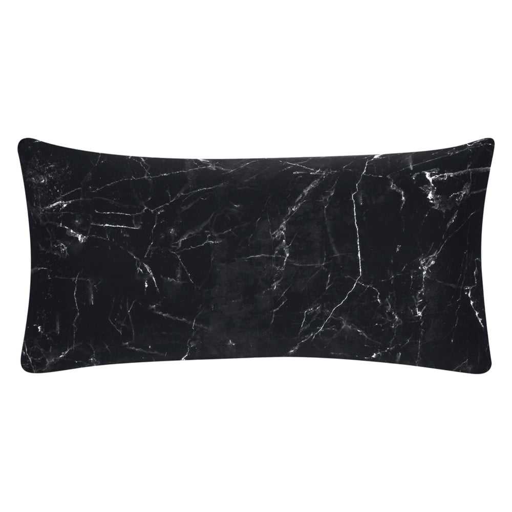 Sada 2 černých dekorativních povlaků na polštář z bavlněného perkálu Westwing Collection Malin