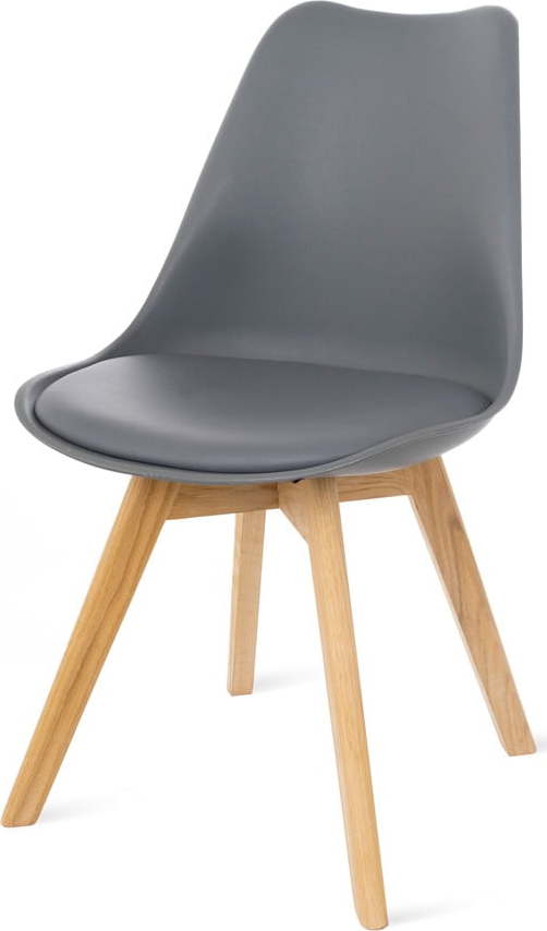 Sada 2 šedých židlí s bukovými nohami Bonami Essentials Retro Bonami Essentials