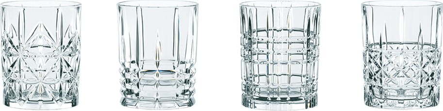 Sada 4 whiskových sklenic z křišťálového skla Nachtmann Highland