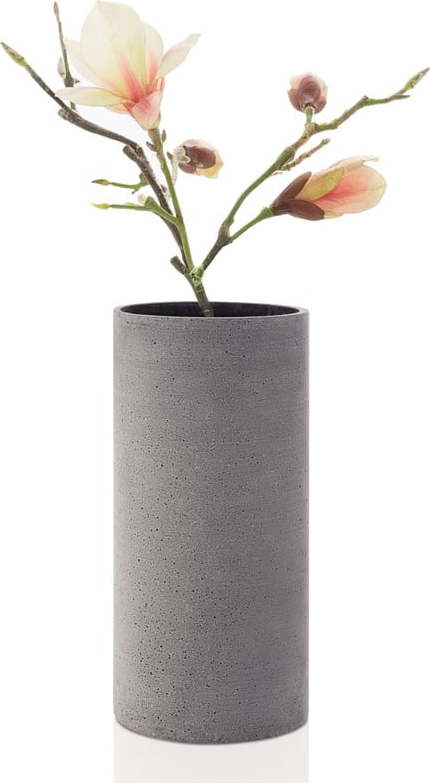 Šedá váza Blomus Bouquet