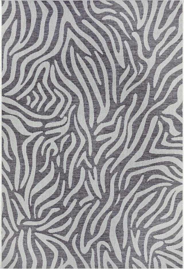 Šedo-béžový venkovní koberec NORTHRUGS Cebra