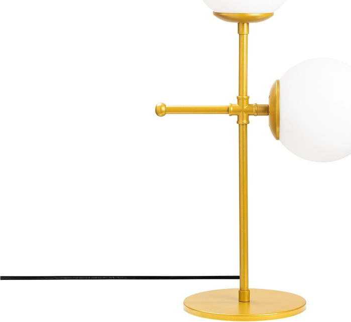 Stolní lampa ve zlato-bílé barvě Opviq lights Mudoni Opviq lights