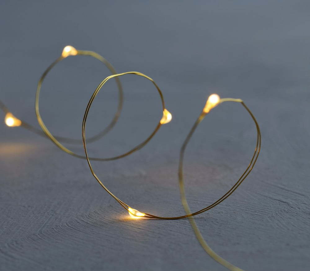 Světelný LED řetěz Sirius Knirke Gold