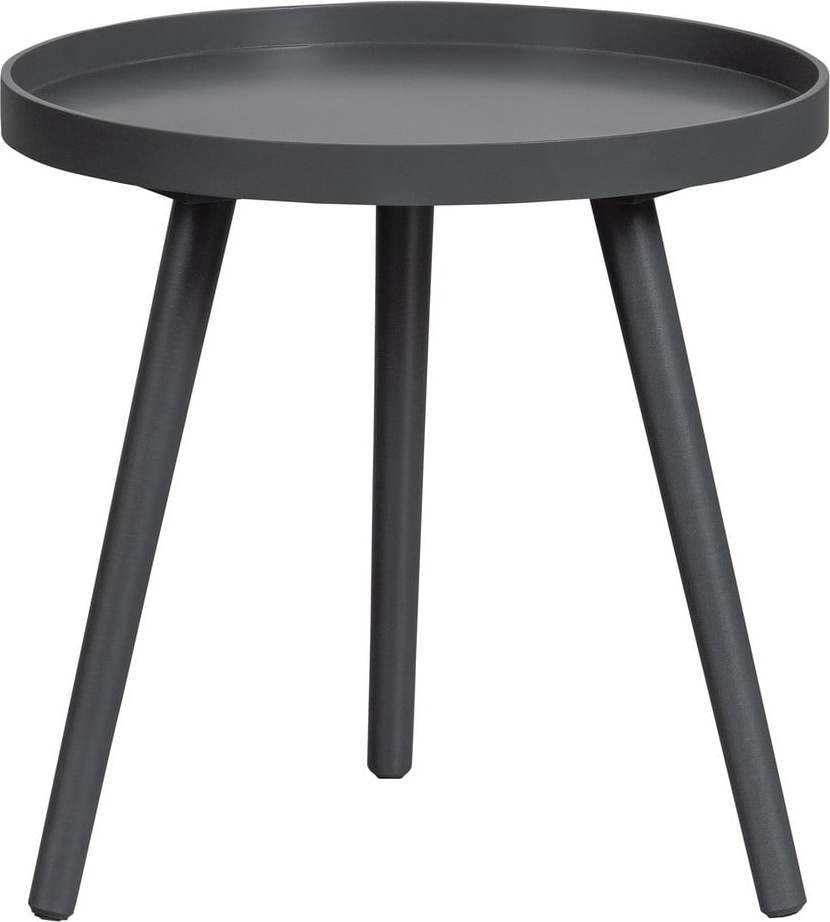 Tmavě šedý odkládací stolek WOOOD Sasha