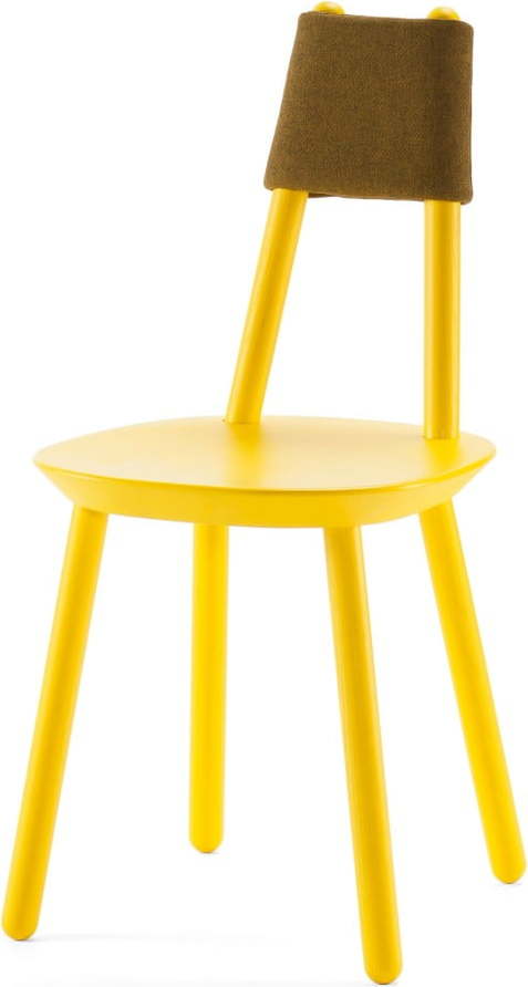Žlutá židle z masivu EMKO Naïve Emko