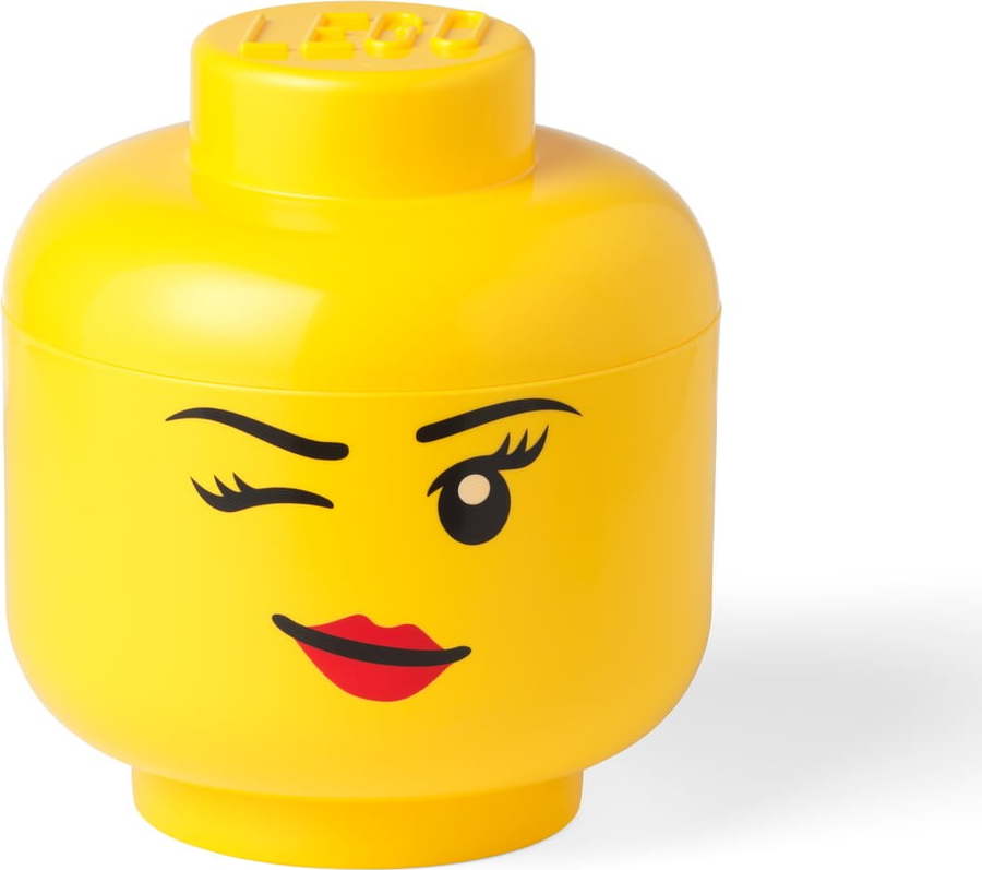Žlutý úložný box ve tvaru hlavy LEGO® Winky